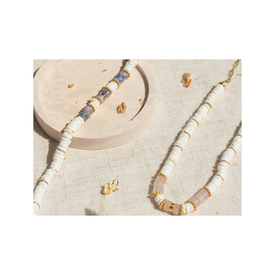 kit de joyería de bricolaje - Mon Collier En cuentas de Heishi y jaspe.