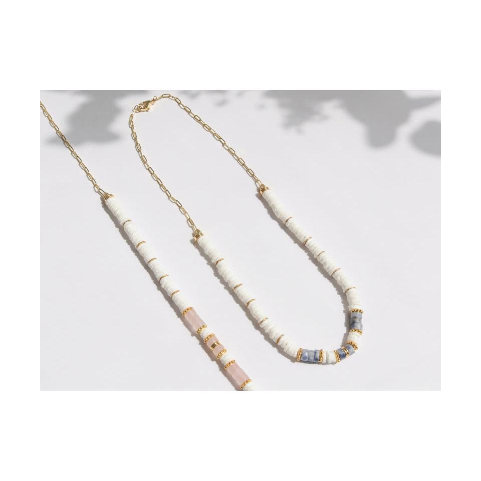 kit de joyería de bricolaje - Mon Collier En cuentas de Heishi y jaspe.