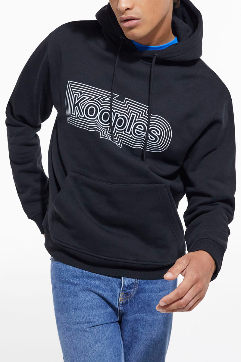 The Kooples - Sudadera Serigrafíada Negra - Hombre