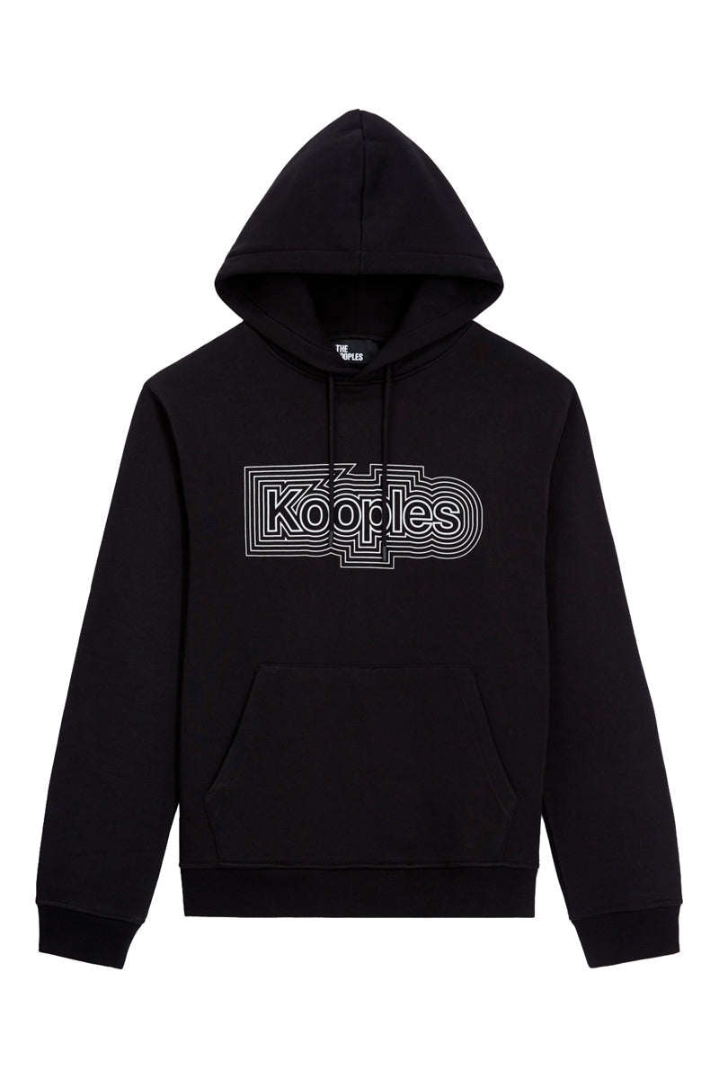 The Kooples - Sudadera Serigrafíada Negra - Hombre