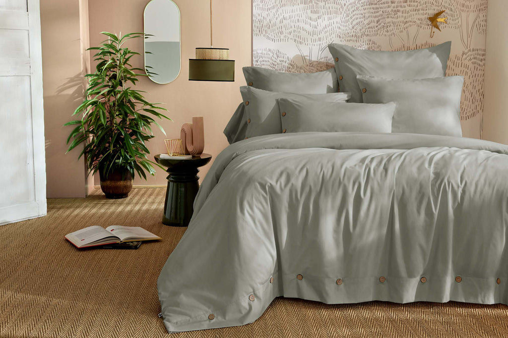 Perrine - Duvet Cover - Plain Percale - Celadon