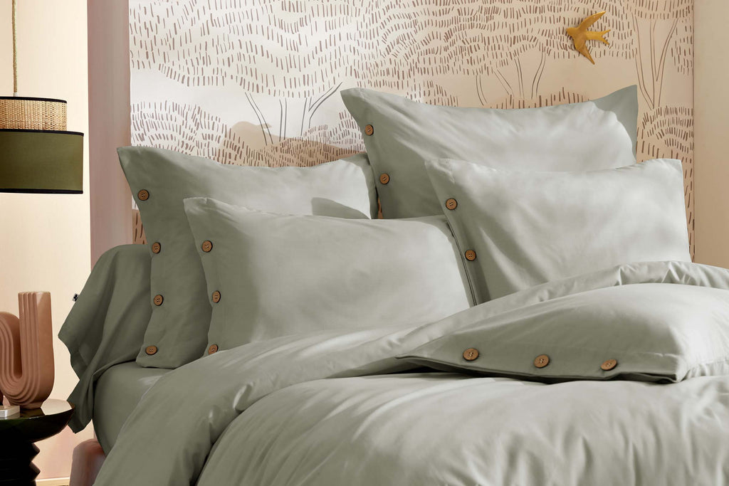 Perrine - Duvet Cover - Plain Percale - Celadon