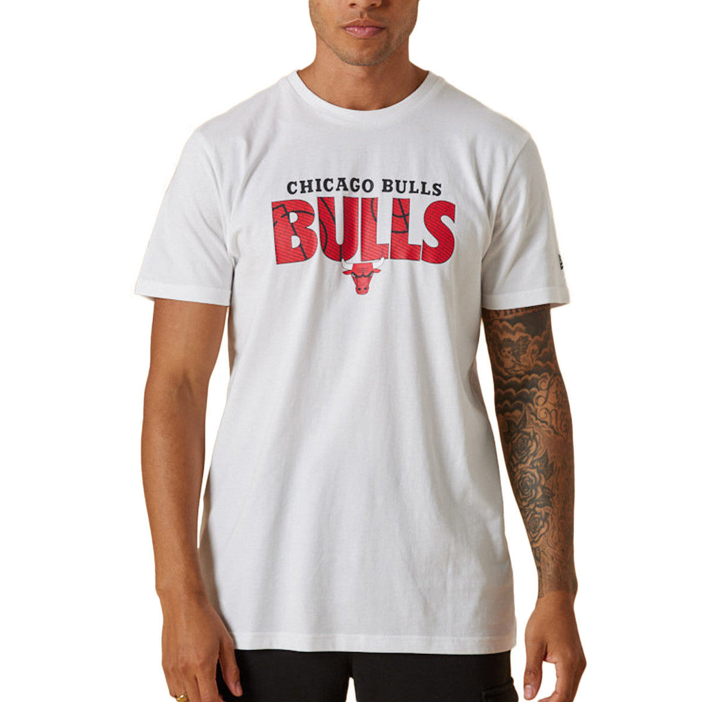 Tee-Shirt New Era Chicago Bulls Nba Wordmark