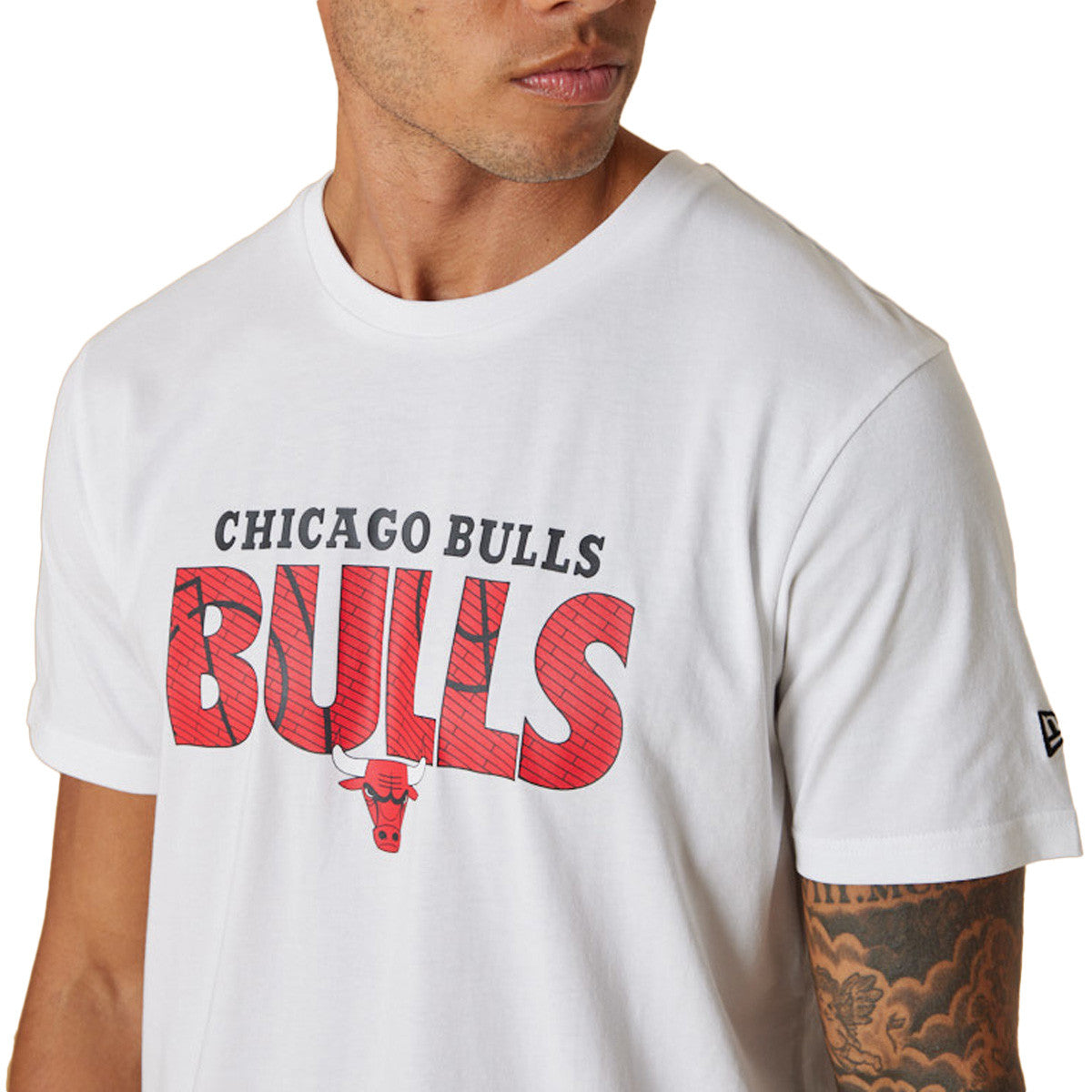 Tee-Shirt New Era Chicago Bulls Nba Wordmark
