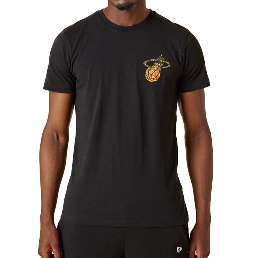 Tee-Shirt New Era Miami Heat Nba Team Colour Water Print