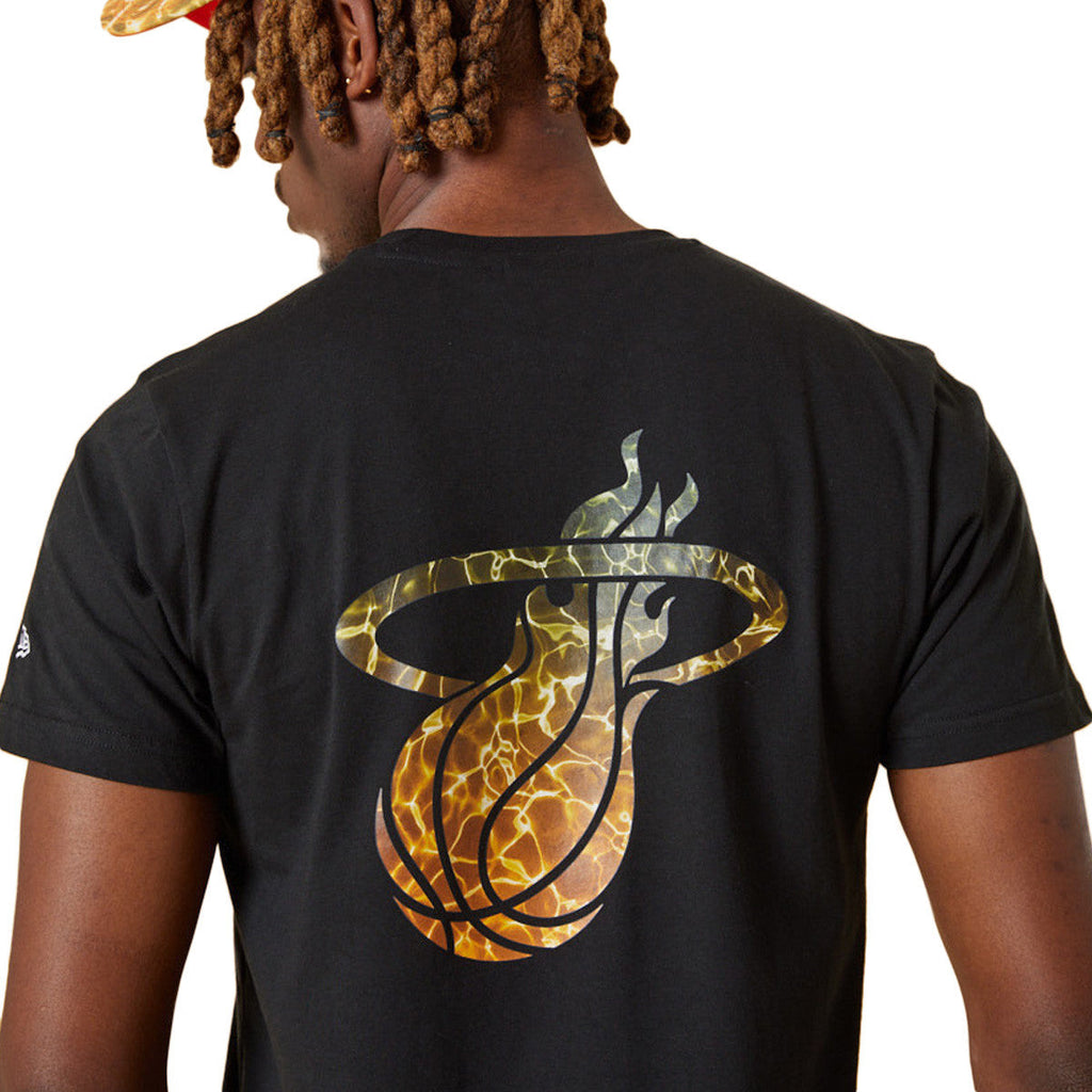 Tee-Shirt New Era Miami Heat Nba Team Colour Water Print