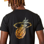 Tee-Shirt New Era Miami Heat Nba Team Colour Water Print