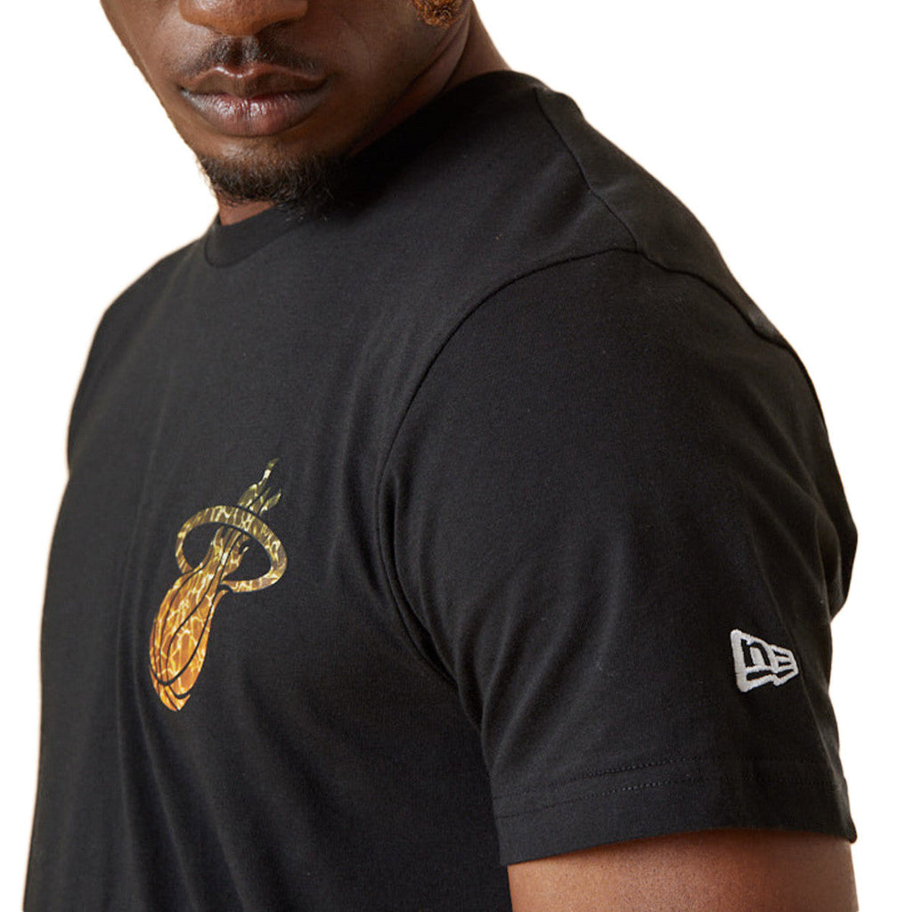 Tee-Shirt New Era Miami Heat Nba Team Colour Water Print