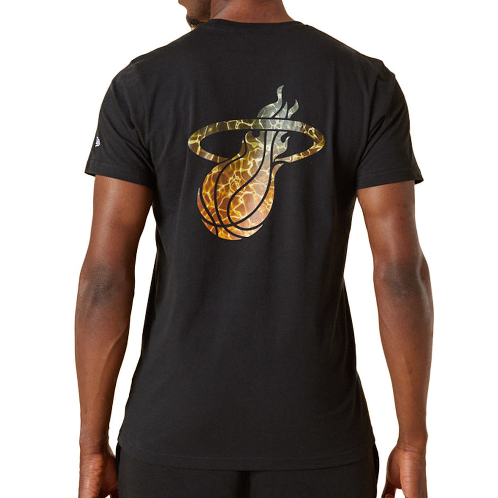 Tee-Shirt New Era Miami Heat Nba Team Colour Water Print