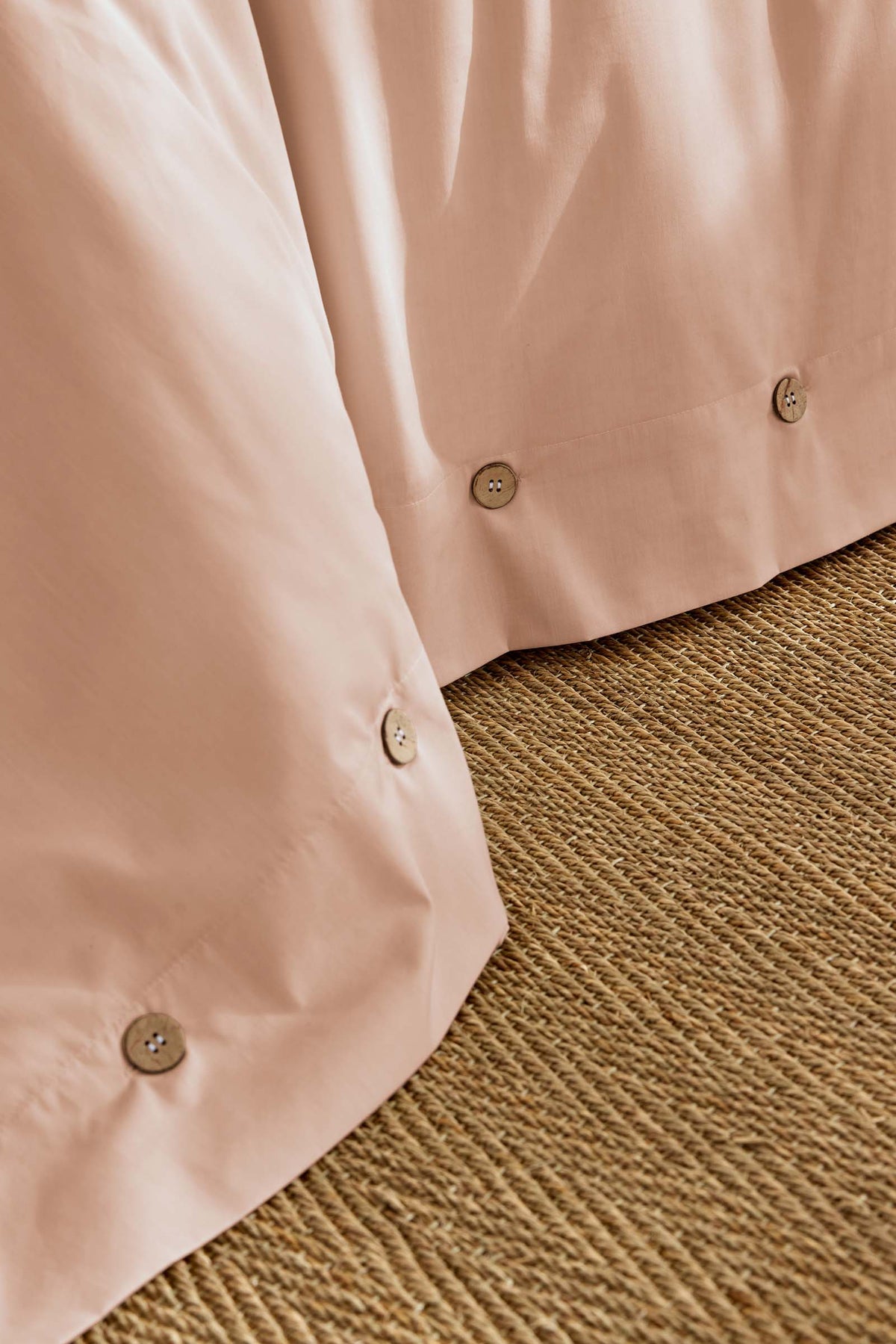 Perrine - Copripiumino - Percalle Tinta Unita - Blush