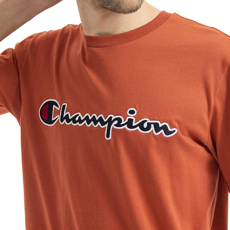 T-Shirt Champion - Orange, Noir.