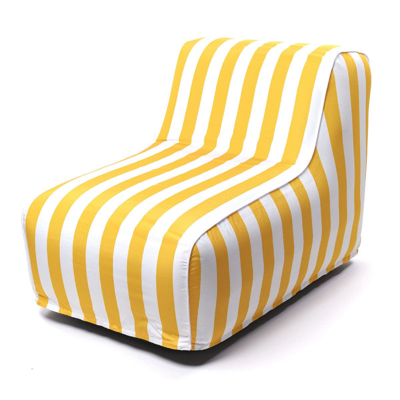 Pouf Gonflable - Summer Stripe - Jaune