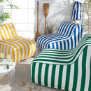 Pouf Gonflable - Summer Stripe - Vert