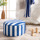 Pouf Gonflable - Summer Stripe - Bleu