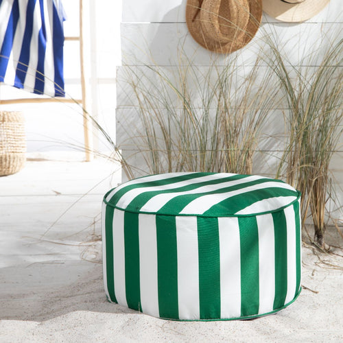 Pouf Gonflable - Summer Stripe - Vert