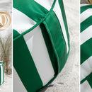 Pouf Gonflable - Summer Stripe - Vert