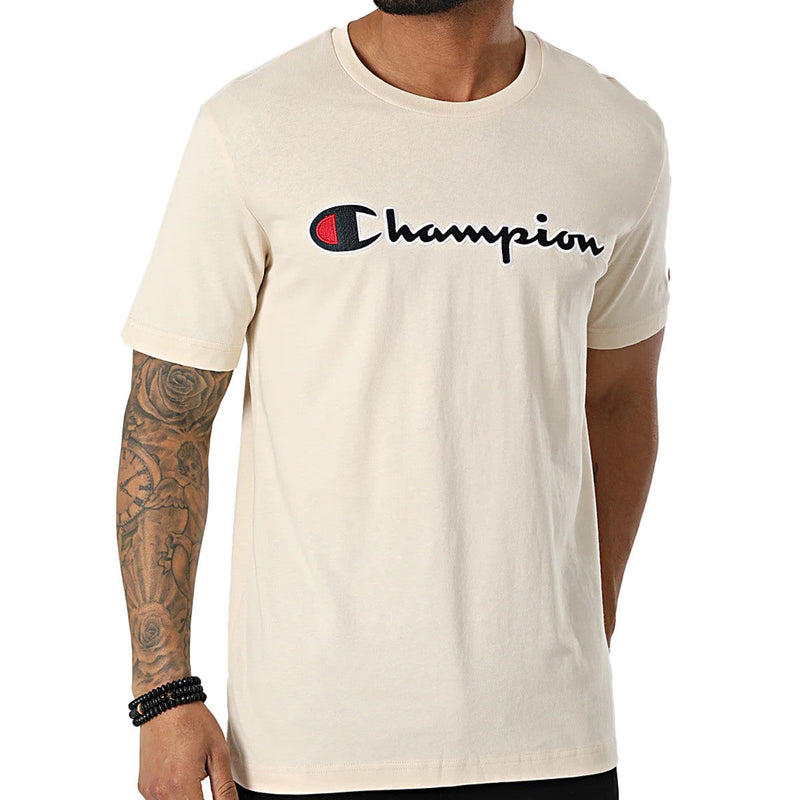 T-Shirt Champion - Beige, Noir.