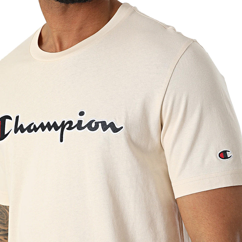 T-Shirt Champion - Beige, Noir.