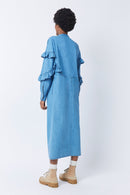 Like Lucciana dress - plain DENIM