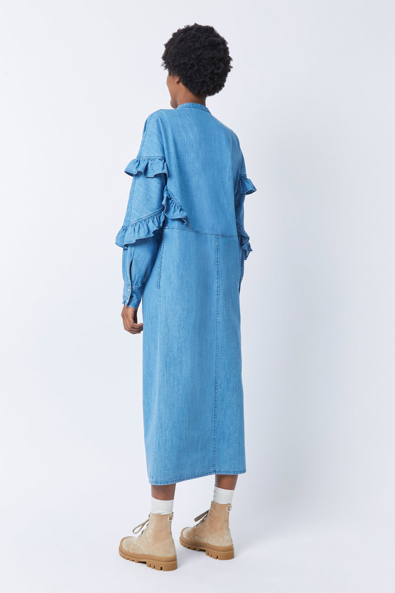 Like Lucciana dress - plain DENIM