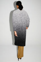 Veste Doriane Bouclettes Dégradé Gris Noir Fabriquée En Italie