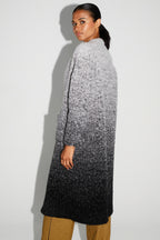 Veste Doriane Bouclettes Dégradé Gris Noir Fabriquée En Italie
