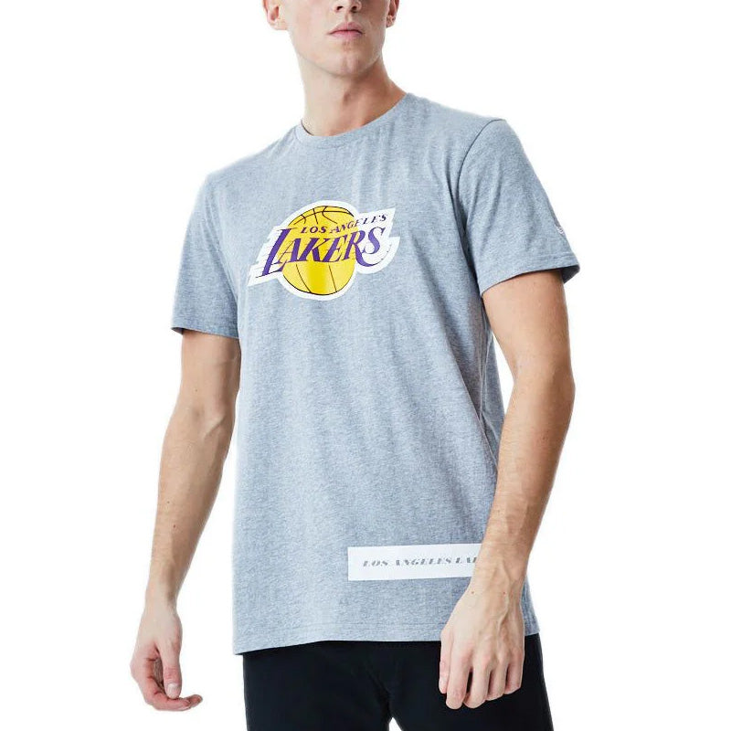 Tee-Shirt New Era Los Angeles Lakers Block Wordmark