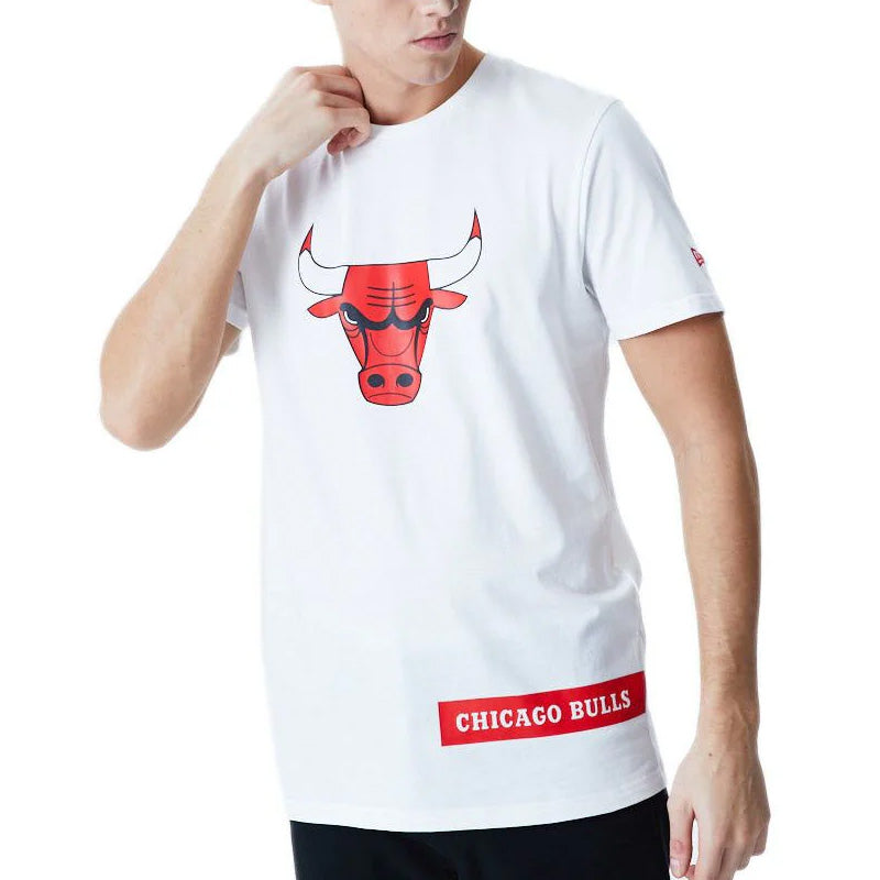 Tee-Shirt New Era Chicago Bulls Block Wordmark
