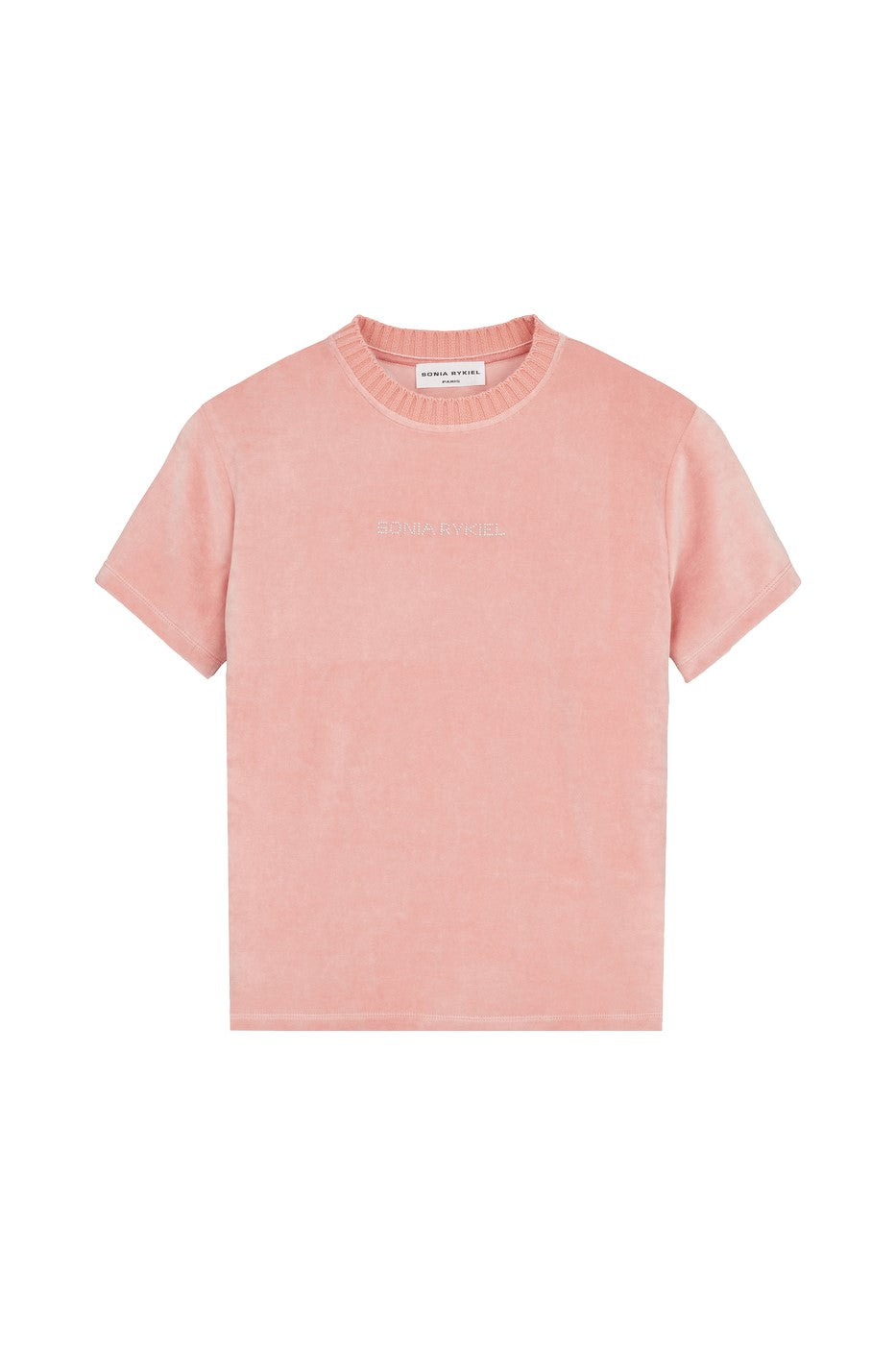 T-Shirt Velours Rykiel Rose - Femme