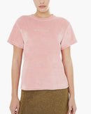 T-Shirt Velours Rykiel Rose - Femme