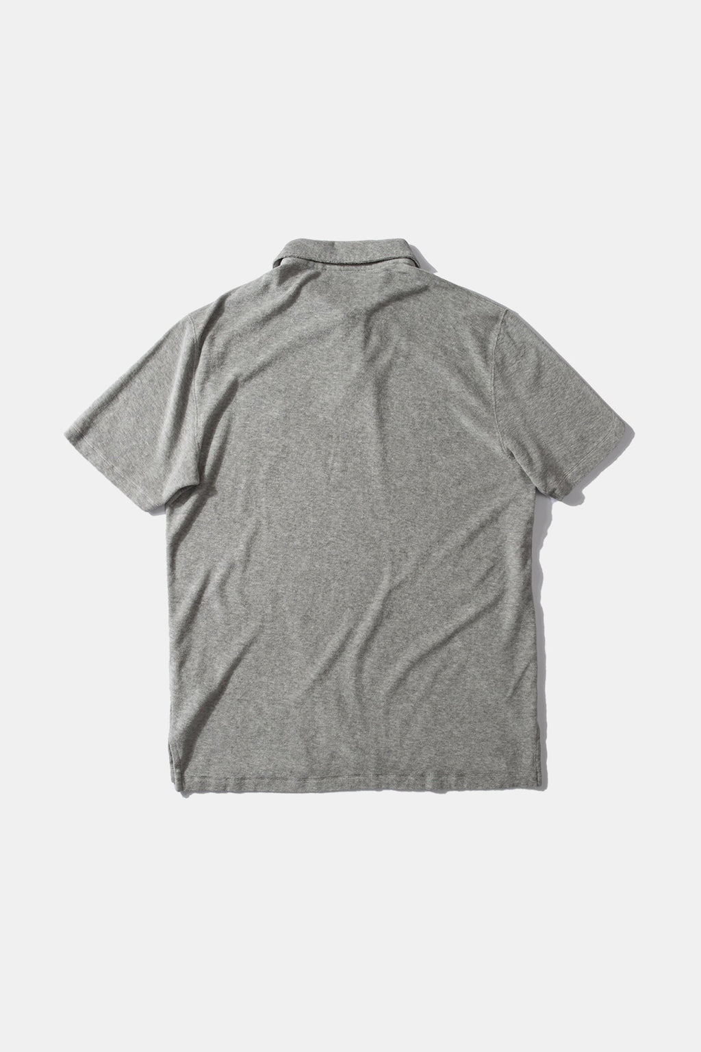Polo Terry Plain Grey Melange