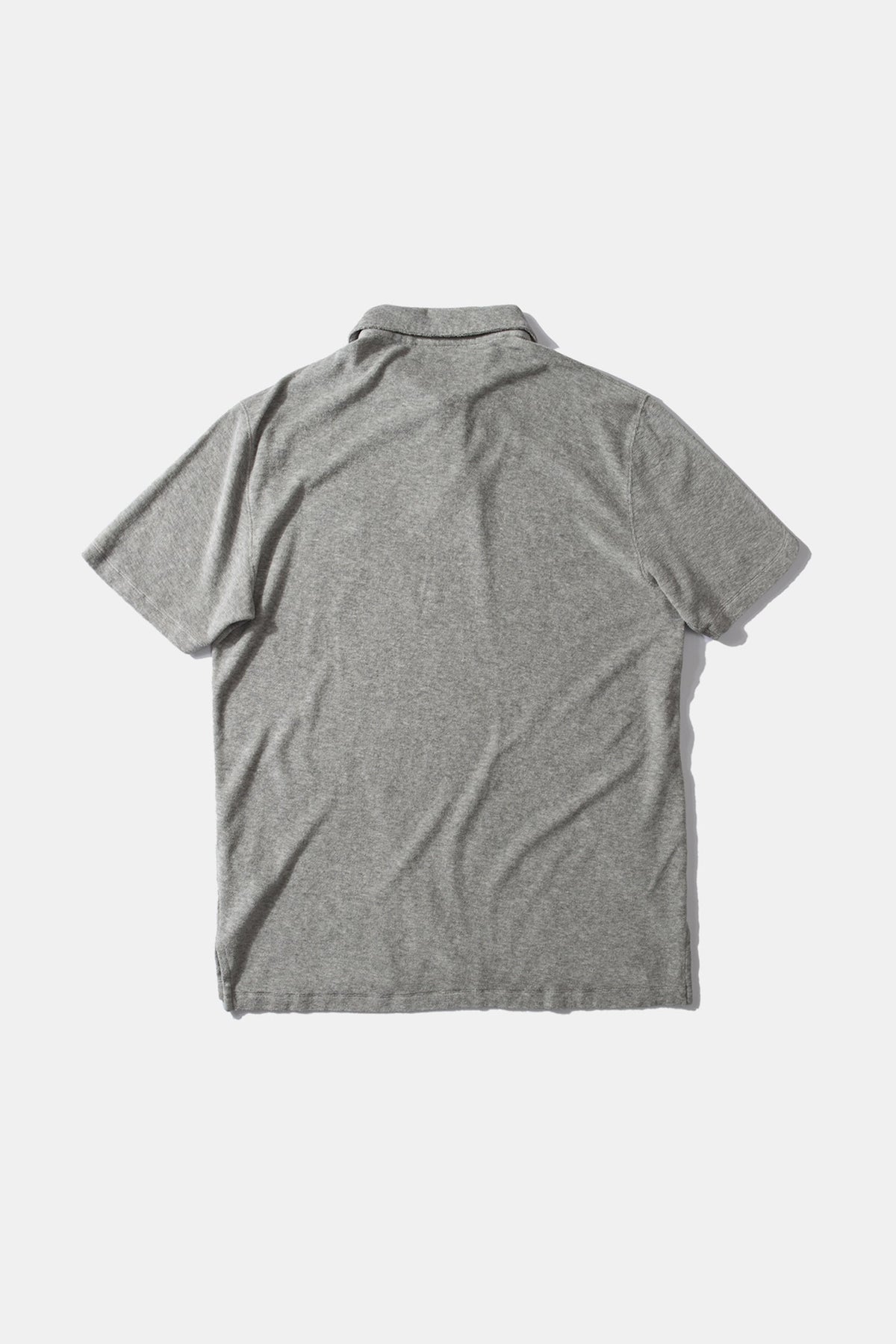 Polo Terry Plain Grey Melange