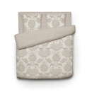 Arles - Housse De Couette + Taie(s) D'Oreiller Satin De Coton Arles Taupe