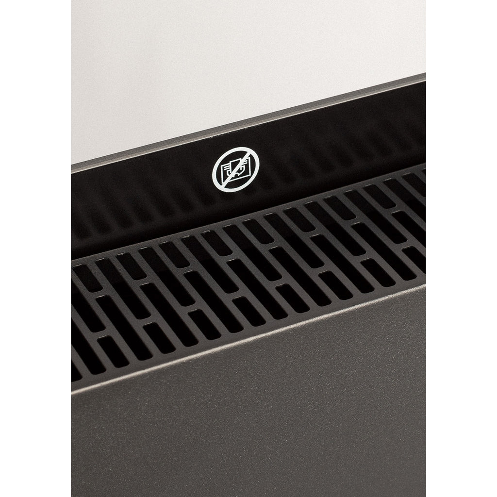 Warm Crystal 2500W - Convecteur Électrique En Verre Wifi Avec Roulettes - Noir
