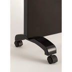 Warm Crystal 2500W - Convecteur Électrique En Verre Wifi Avec Roulettes - Noir