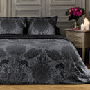 Arles - Housse De Couette + Taie(s) D'Oreiller Satin De Coton Arles Gris Foncé