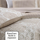 Arles - Set De 2 Taies D'Oreiller Satin De Coton Uni Taupe