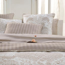 Arles - Set De 2 Taies D'Oreiller Satin De Coton Uni Taupe