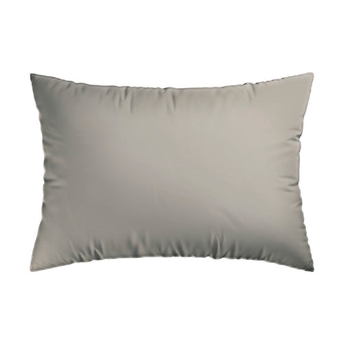 Arles - Set De 2 Taies D'Oreiller Satin De Coton Uni Taupe