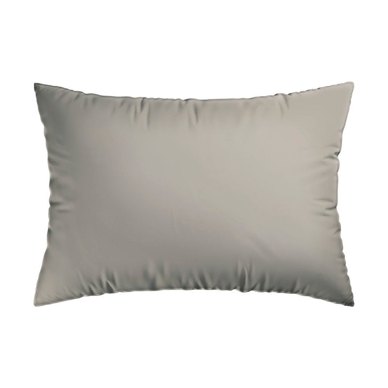 Arles - Set De 2 Taies D'Oreiller Satin De Coton Uni Taupe
