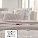 Arles - Drap Plat Satin De Coton Uni Taupe