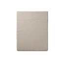 Arles - Drap Plat Satin De Coton Uni Taupe