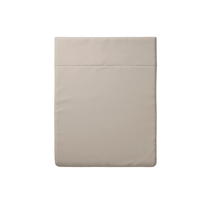 Arles - Drap Plat Satin De Coton Uni Taupe
