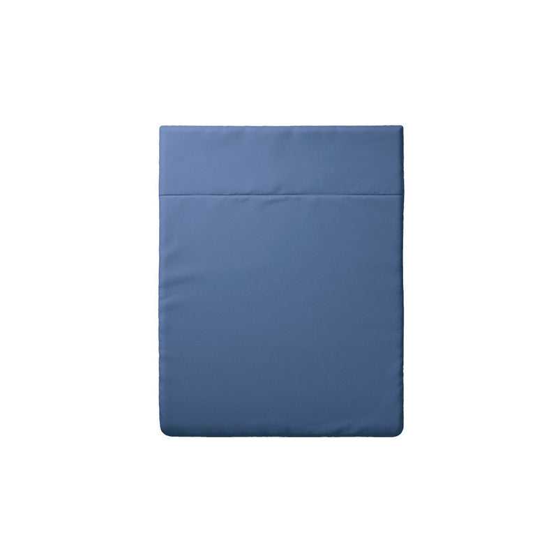 Arles - Drap Plat Satin De Coton Uni Bleu Foncé