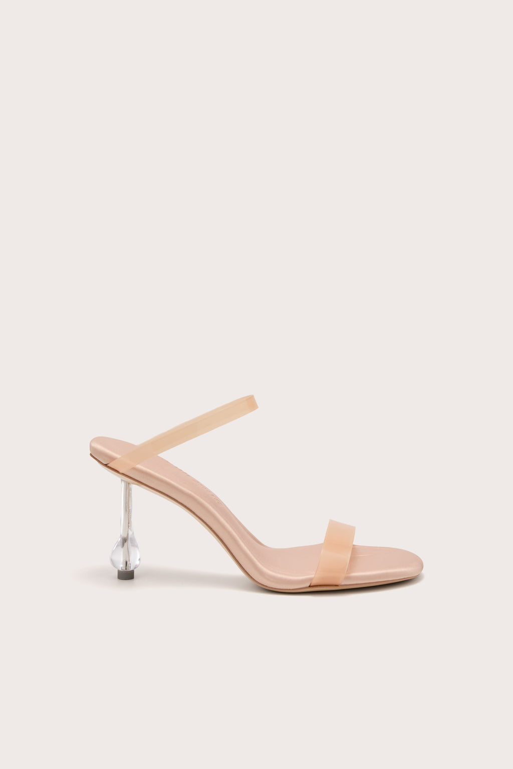 Sandales À Talons Demi - Nude