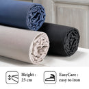 Arles - Zanzibar - Drap-Housse Satin De Coton Uni Bleu Foncé