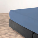 Arles - Zanzibar - Drap-Housse Satin De Coton Uni Bleu Foncé