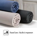 Arles - Drap-Housse Satin De Coton Uni Gris Foncé