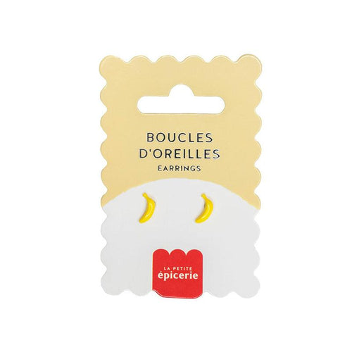 Banana Porcelain Earrings - La Petite Epicerie