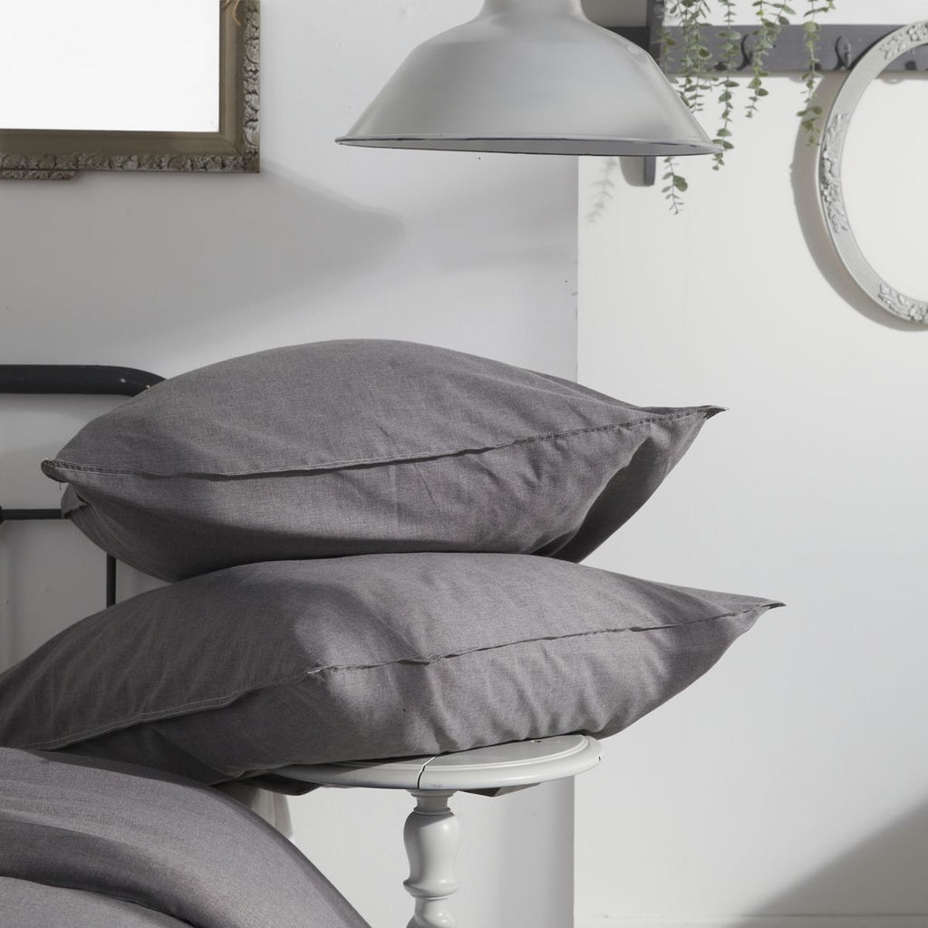 Charme - Juego de Cama Chambray Capucine - Gris